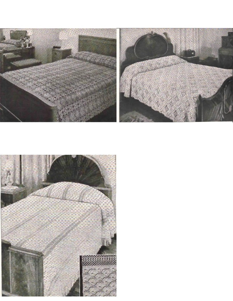 Crocheted Bedspreads — Lily Book 900, (c. mid-1940s)