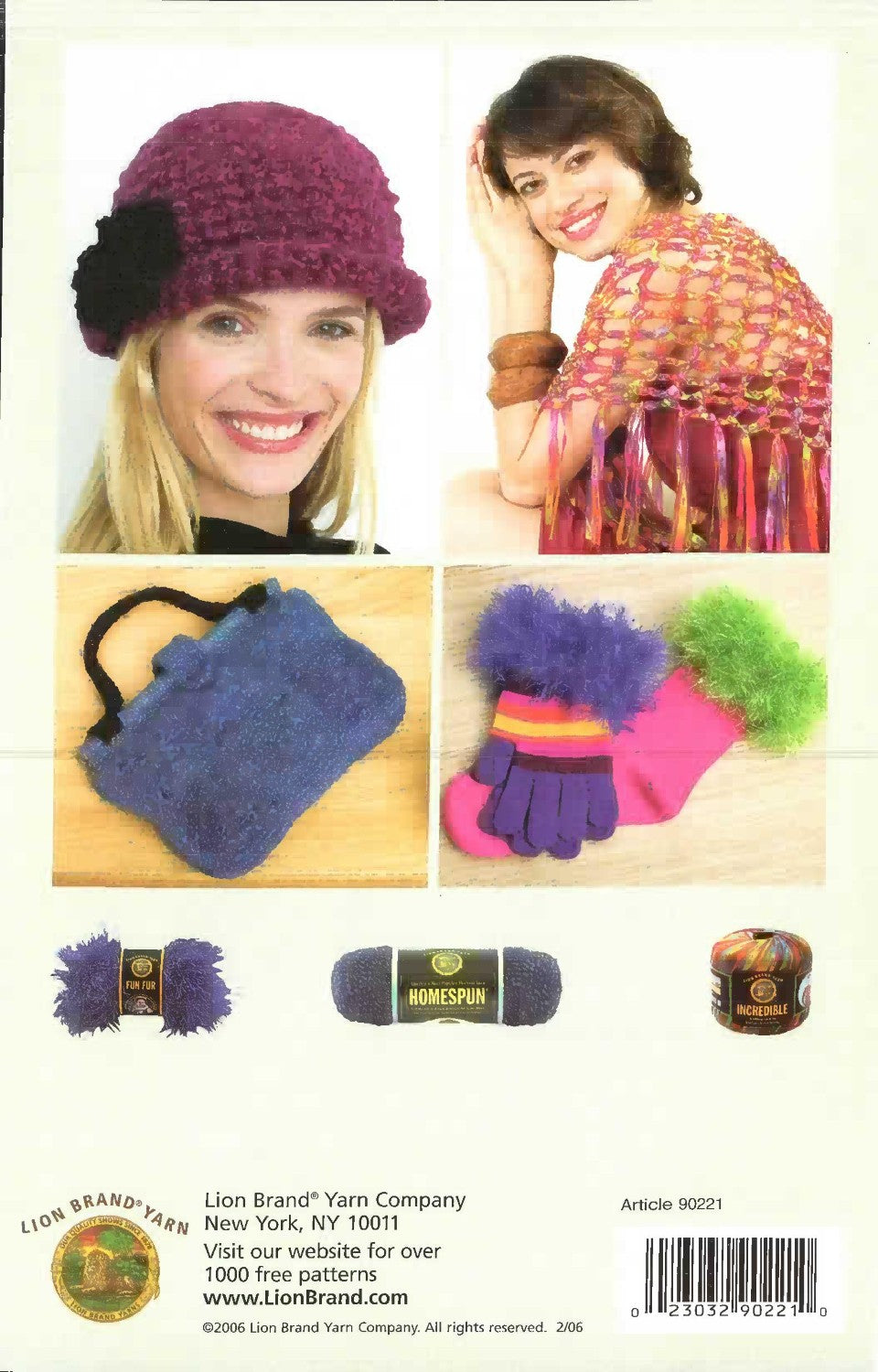 Lion Brand Yarn Finishing Touches – 5 Crochet Accessories (2006)