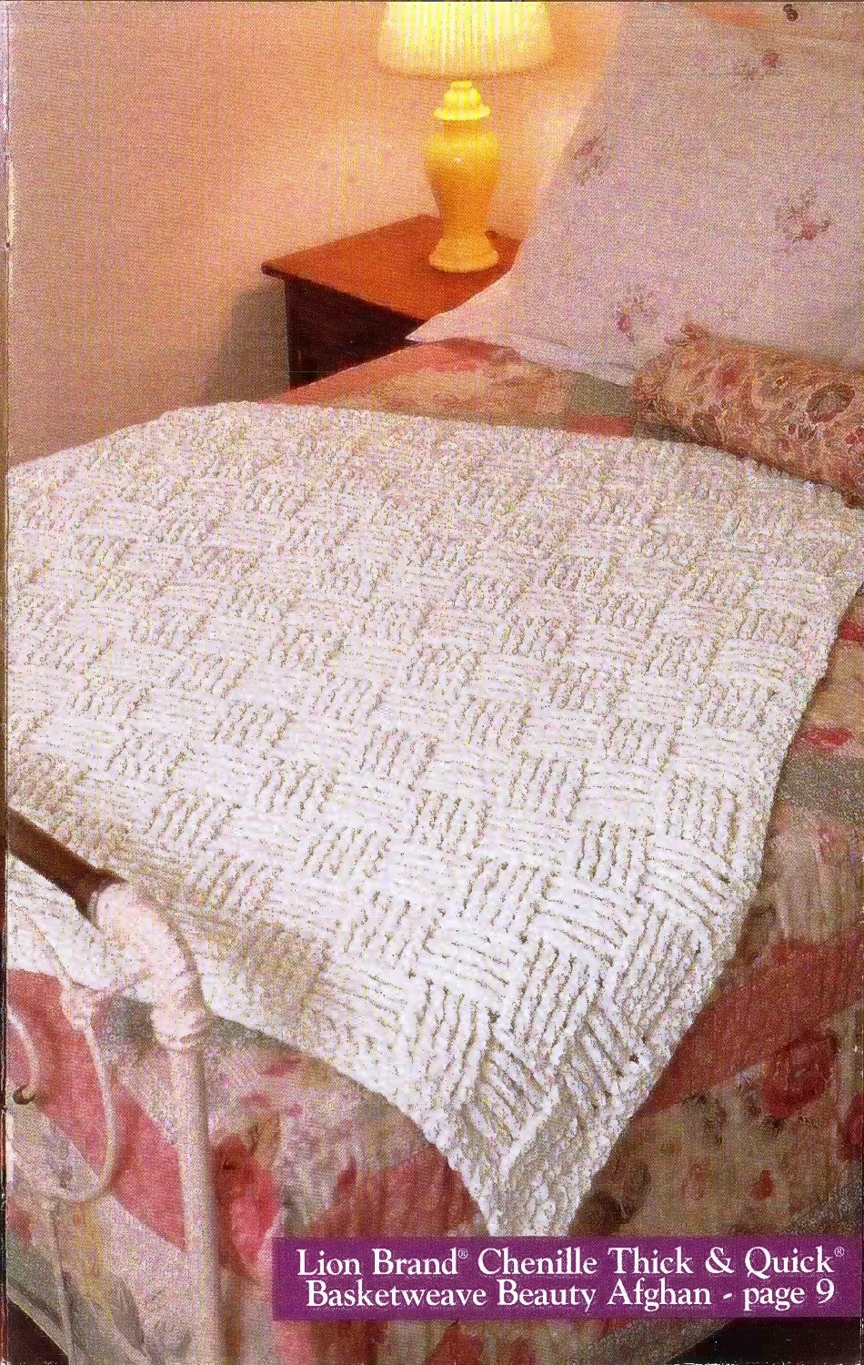 Lion Brand Yarn Chenille Thick & Quick® – 6 Easy Crochet Afghans (circa late 1990s–early 2000s)