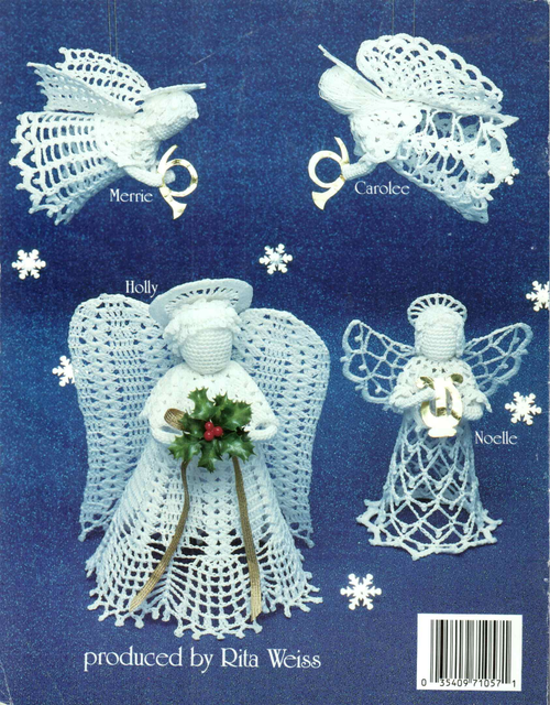 American School of Needlework #1057 – Christmas Angels in Crochet Thread (1988)