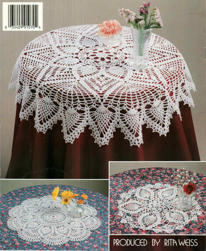 American School of Needlework #1070 – New Pineapple Doilies &amp; Table Toppers (1989)