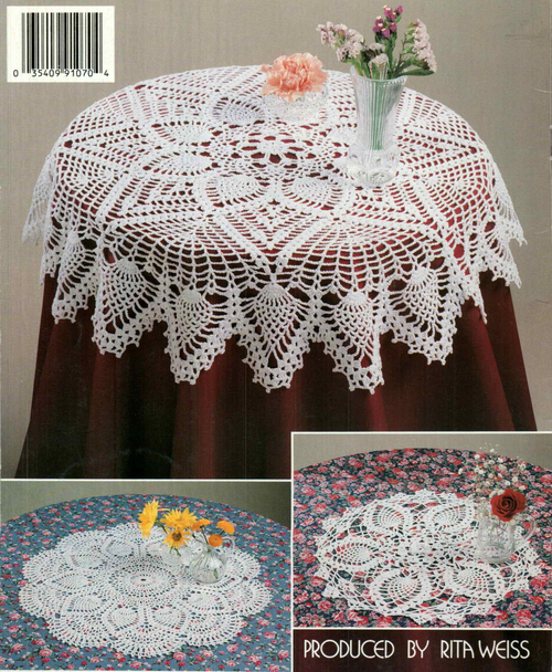 American School of Needlework #1070 – New Pineapple Doilies &amp; Table Toppers (1989)