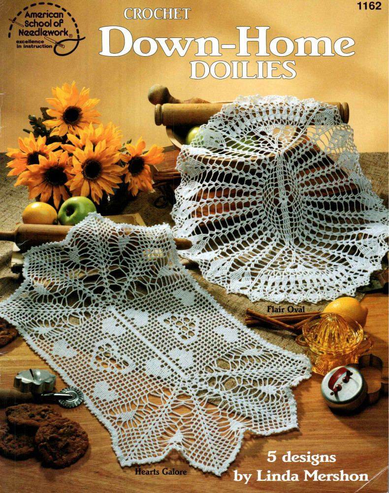 American School of Needlework #1162 – Crochet Down-Home Doilies (1993)