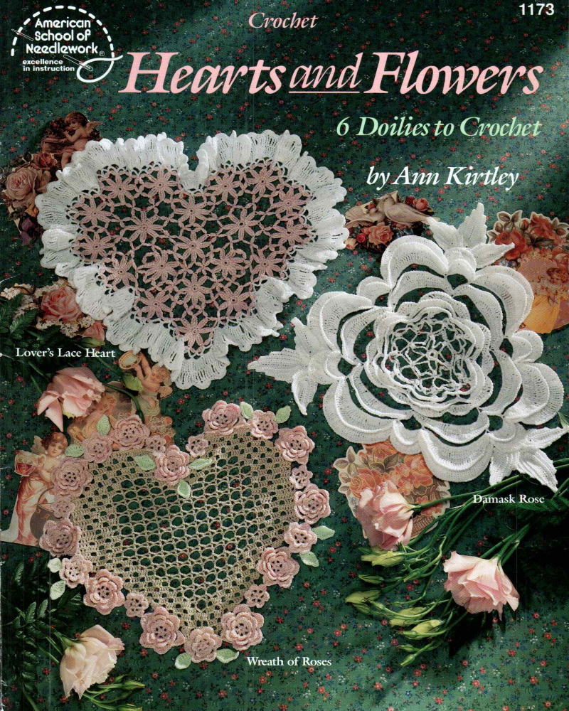 American School of Needlework #1173 – Crochet Hearts and Flowers (1993)
