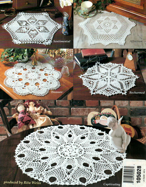 American School of Needlework #1208 – Crochet Heirloom Pineapple Doilies (1995)