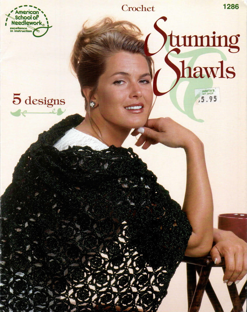 American School of Needlework #1286 – Crochet Stunning Shawls (1999)