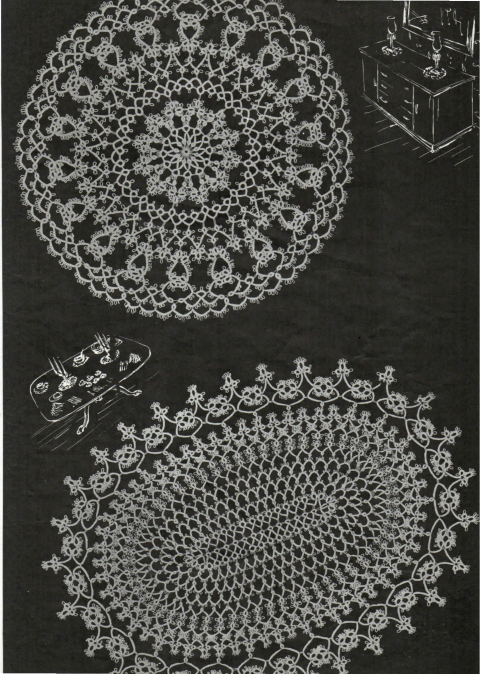American Thread Company Star Book No. 44 – Doilies (Crocheted and Tatted) ~1946