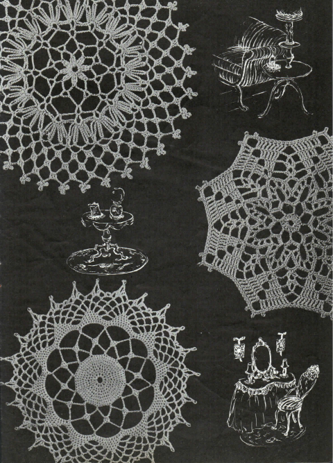 American Thread Company Star Book No. 44 – Doilies (Crocheted and Tatted) ~1946