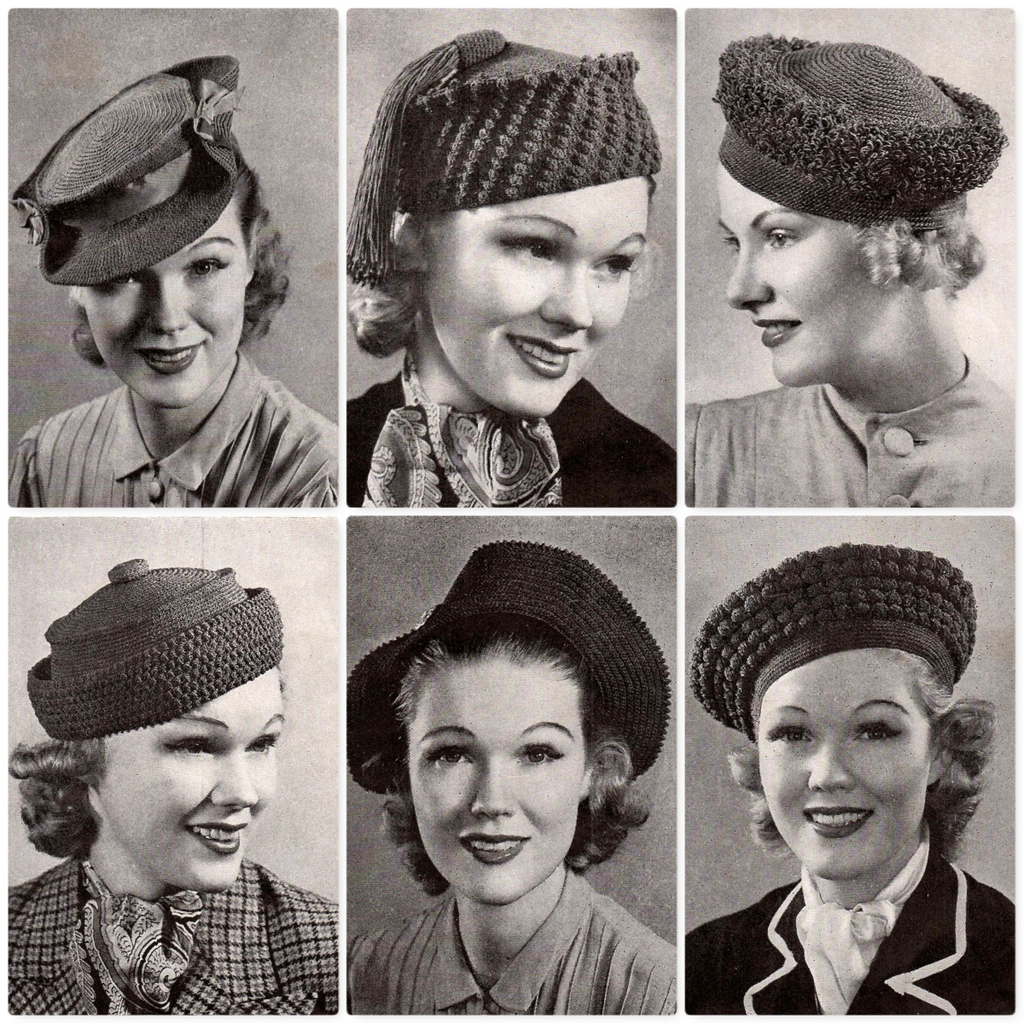 Hats • Bags • Belts crocheted with Gimp (1938)