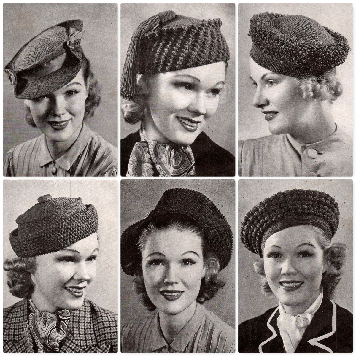 Hats • Bags • Belts crocheted with Gimp (1938)