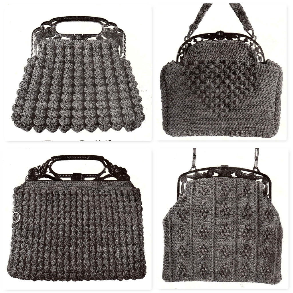 Hats • Bags • Belts crocheted with Gimp (1938)