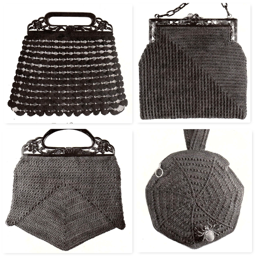 Hats • Bags • Belts crocheted with Gimp (1938)
