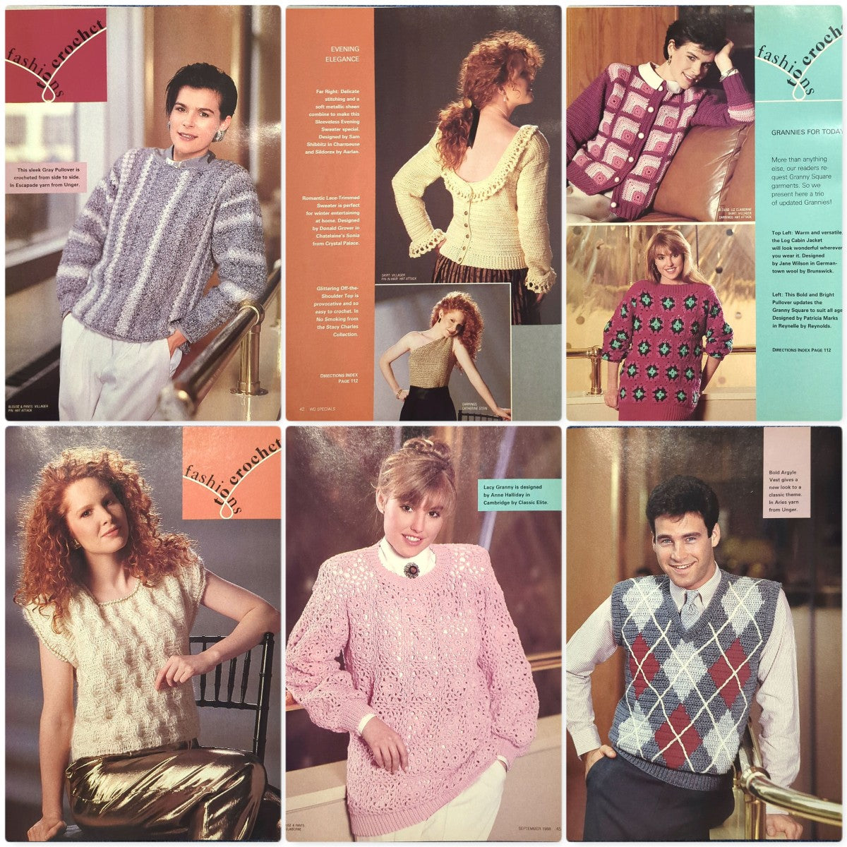Woman's Day Granny Squares & Crocheted Fashions (September 1988)