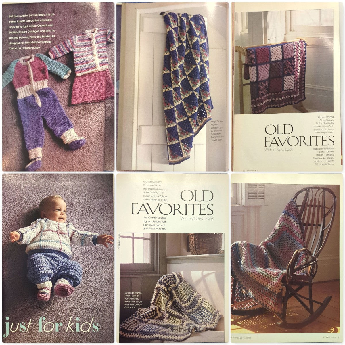 Woman's Day Granny Squares & Crocheted Fashions (September 1988)