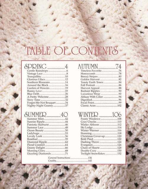 Afghans for All Seasons Book 2 (2001)