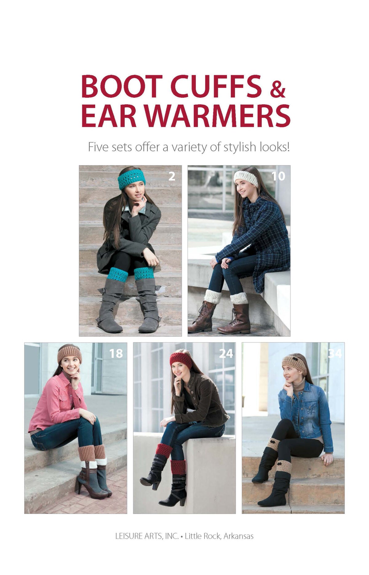 Boot Cuffs & Ear Warmers — Leisure Arts 75472, 2013