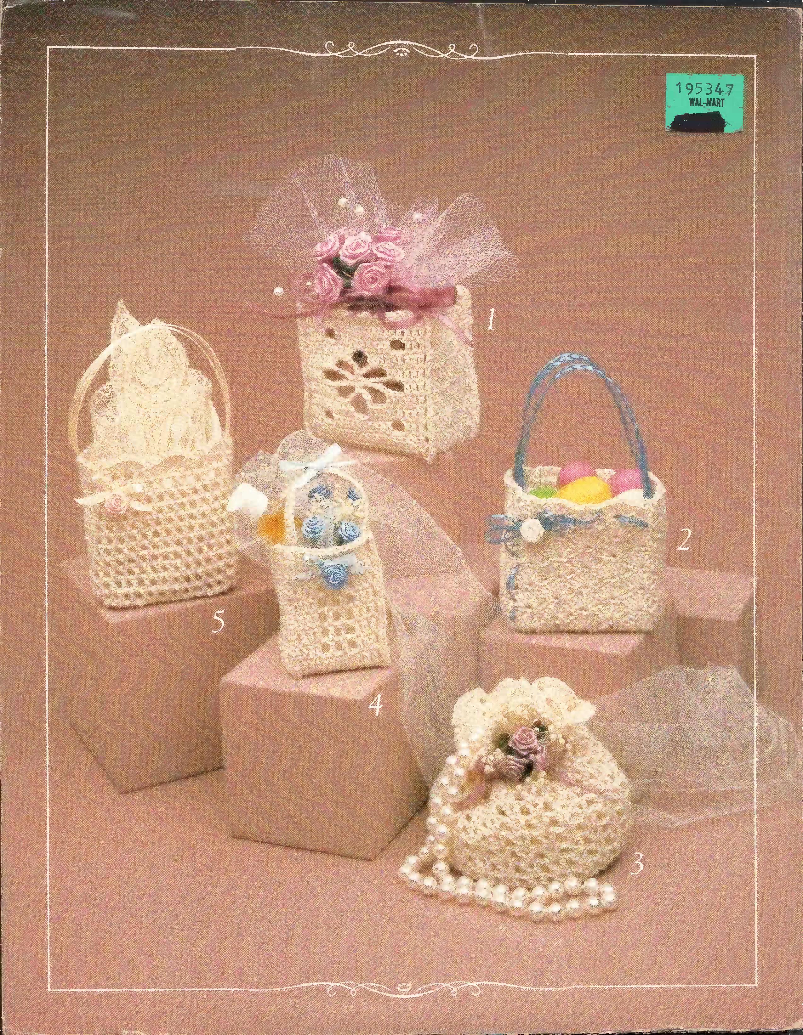 Tiny Totes – Sculpture Crochet, by Mary Buse Melick, LS201, 1987