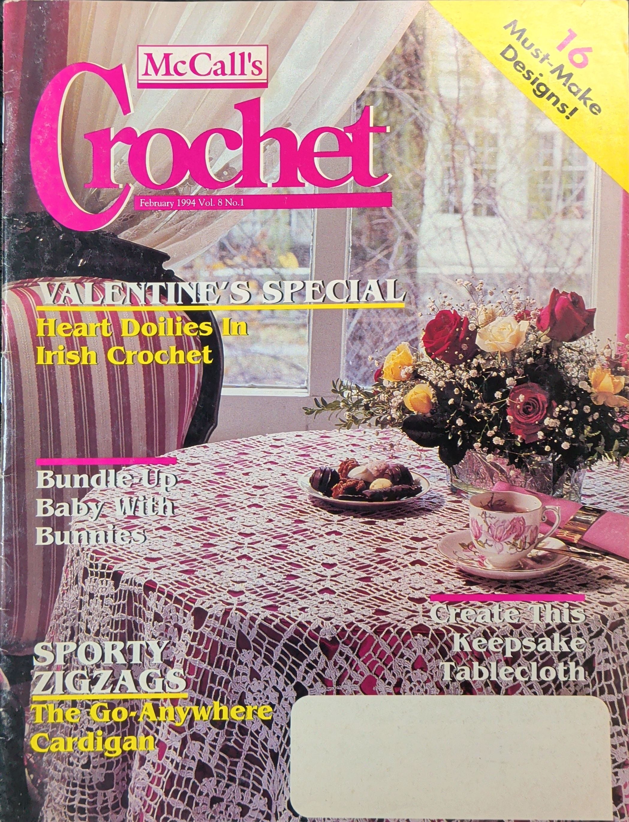 McCall's Crochet February 1994 Vol. 8 No. 1