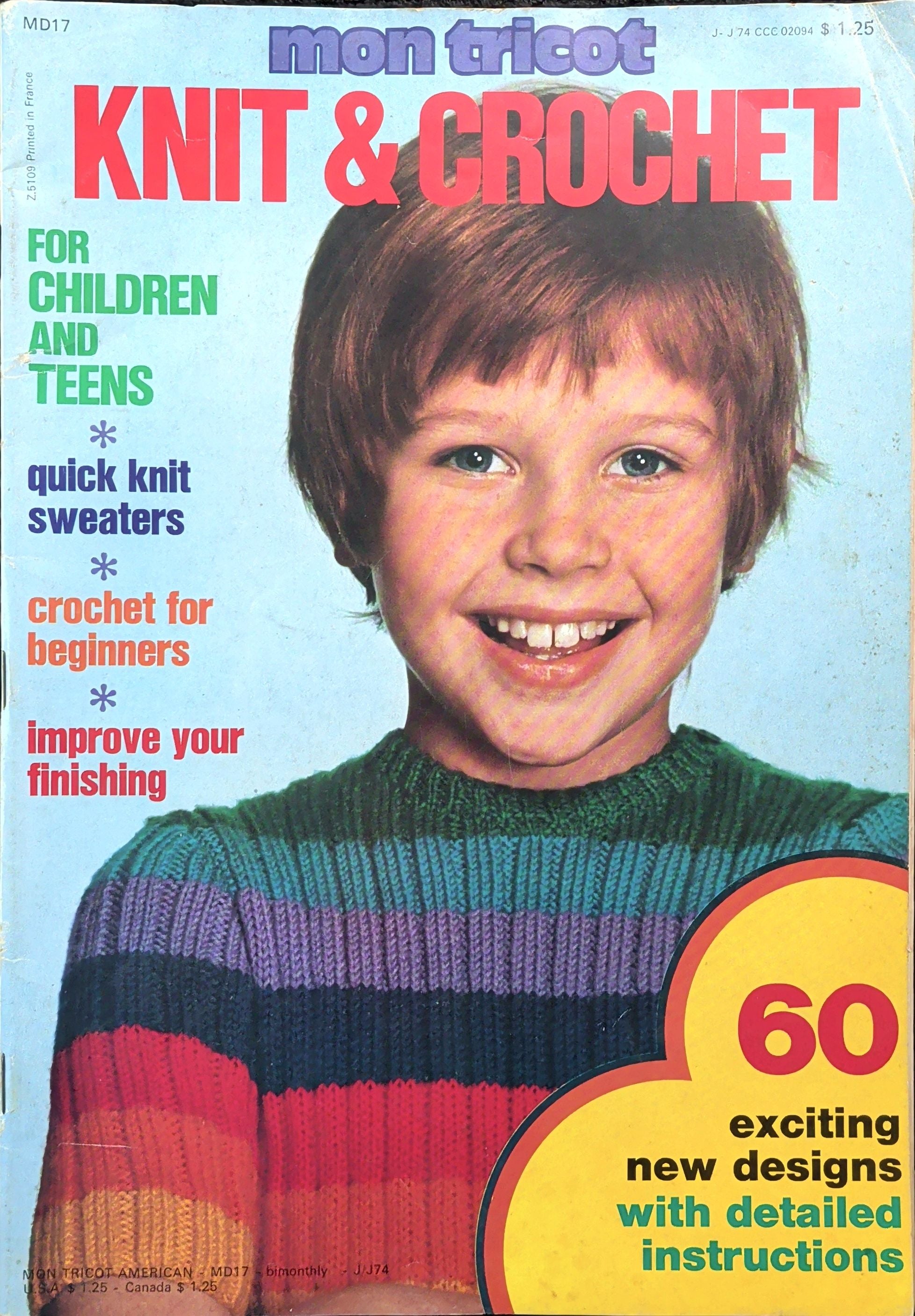Mon Tricot Knit & Crochet MD17 (1974)