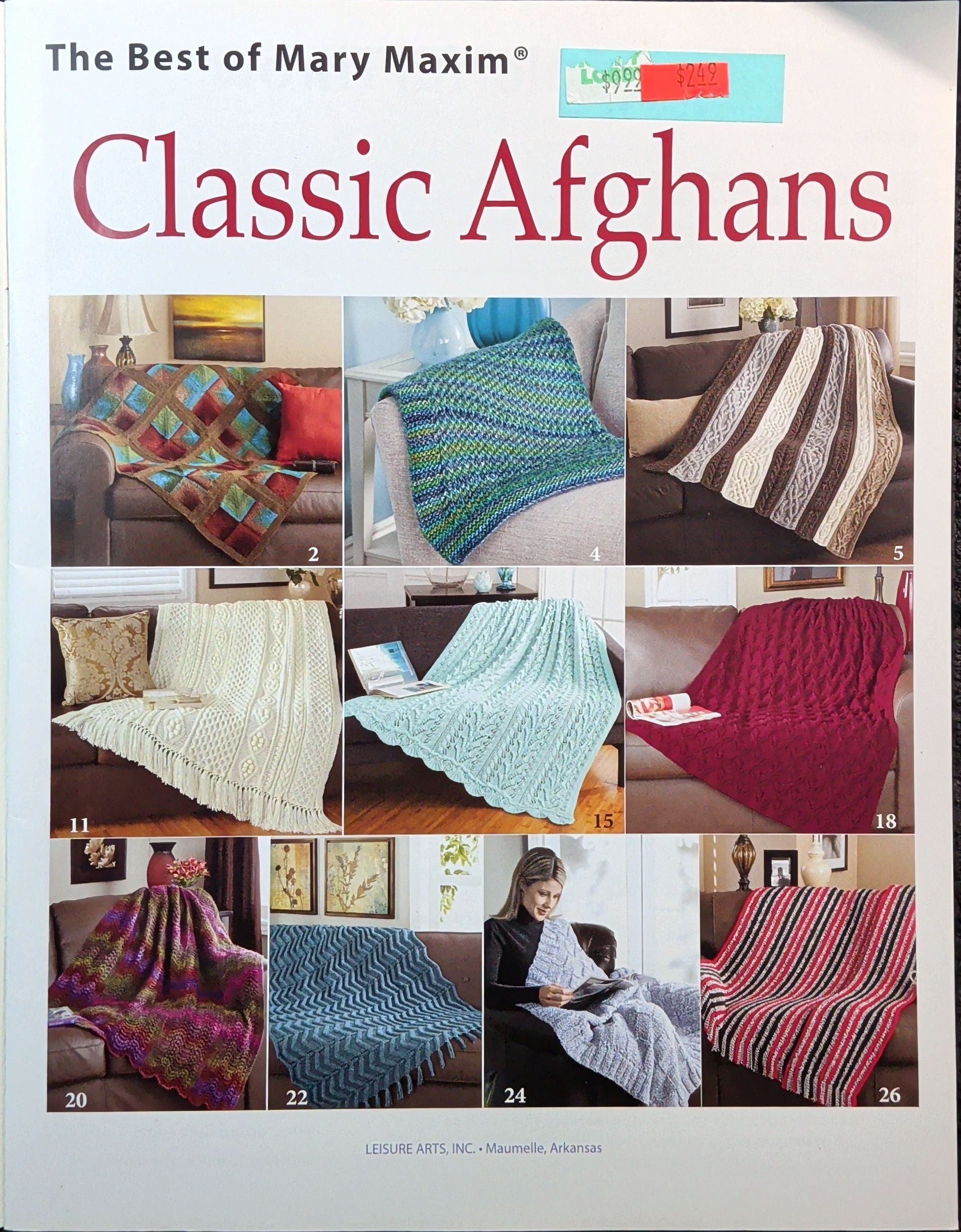 Classic Afghans: Knit (Best of Mary Maxim), 2016 (Leisure Arts LEA6790)