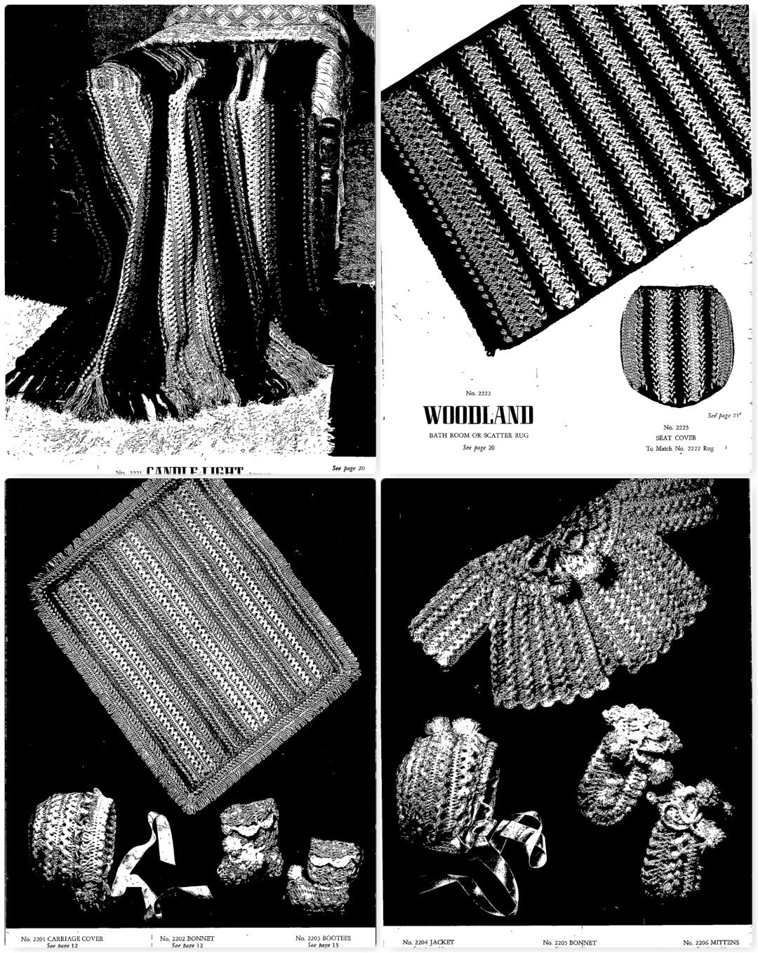 Dorothy Bradford Creations for Hairpin Lace, Knitting, Crocheting, Vol. 22 (Enlarged Edition), 1948