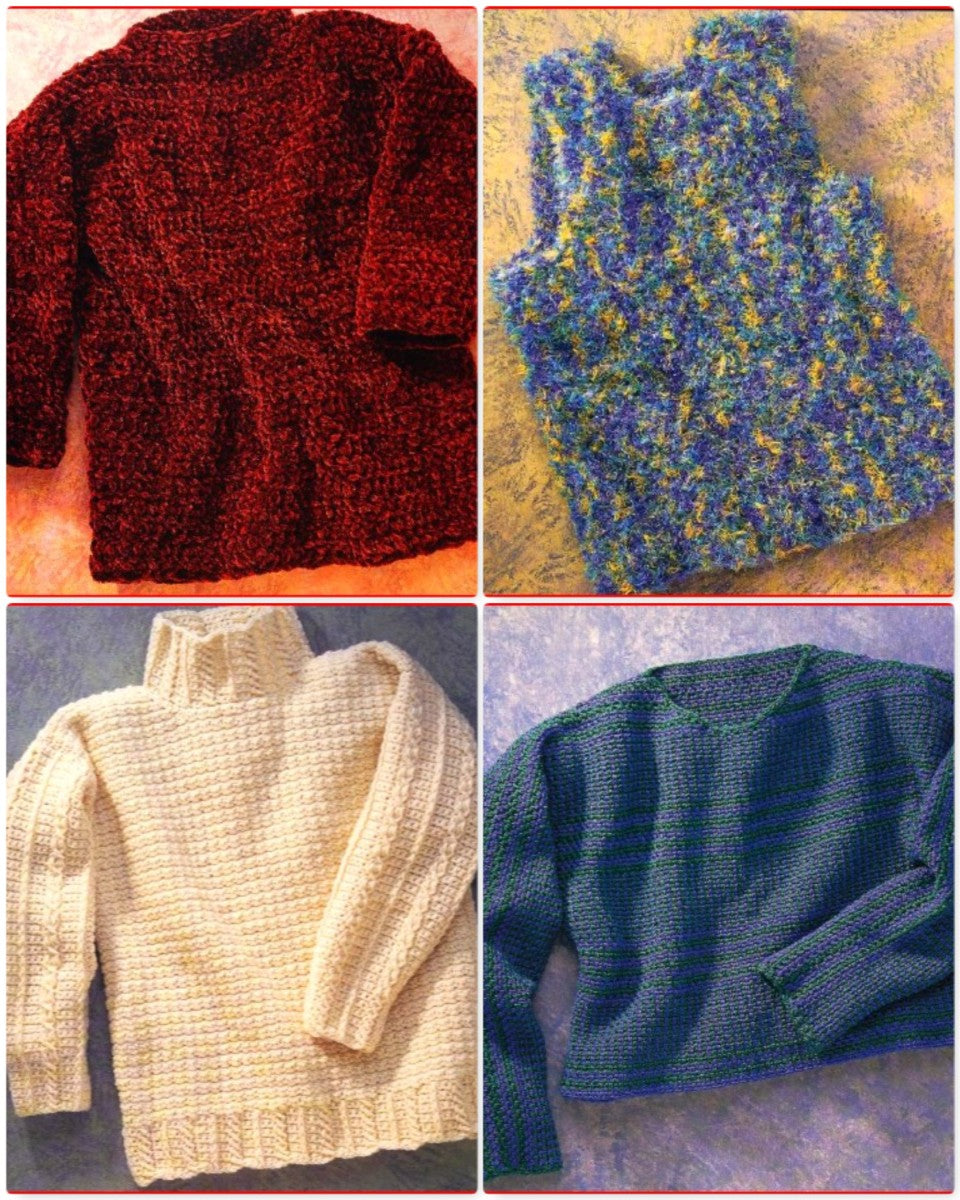Crocheted Sweaters: Simple Stitches, Great Designs (2001)