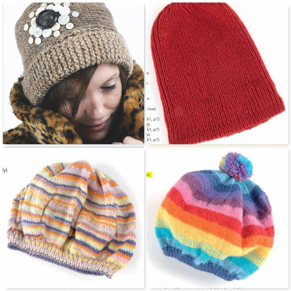 Knitted Beanies: 20 On the Go Projects (2017)