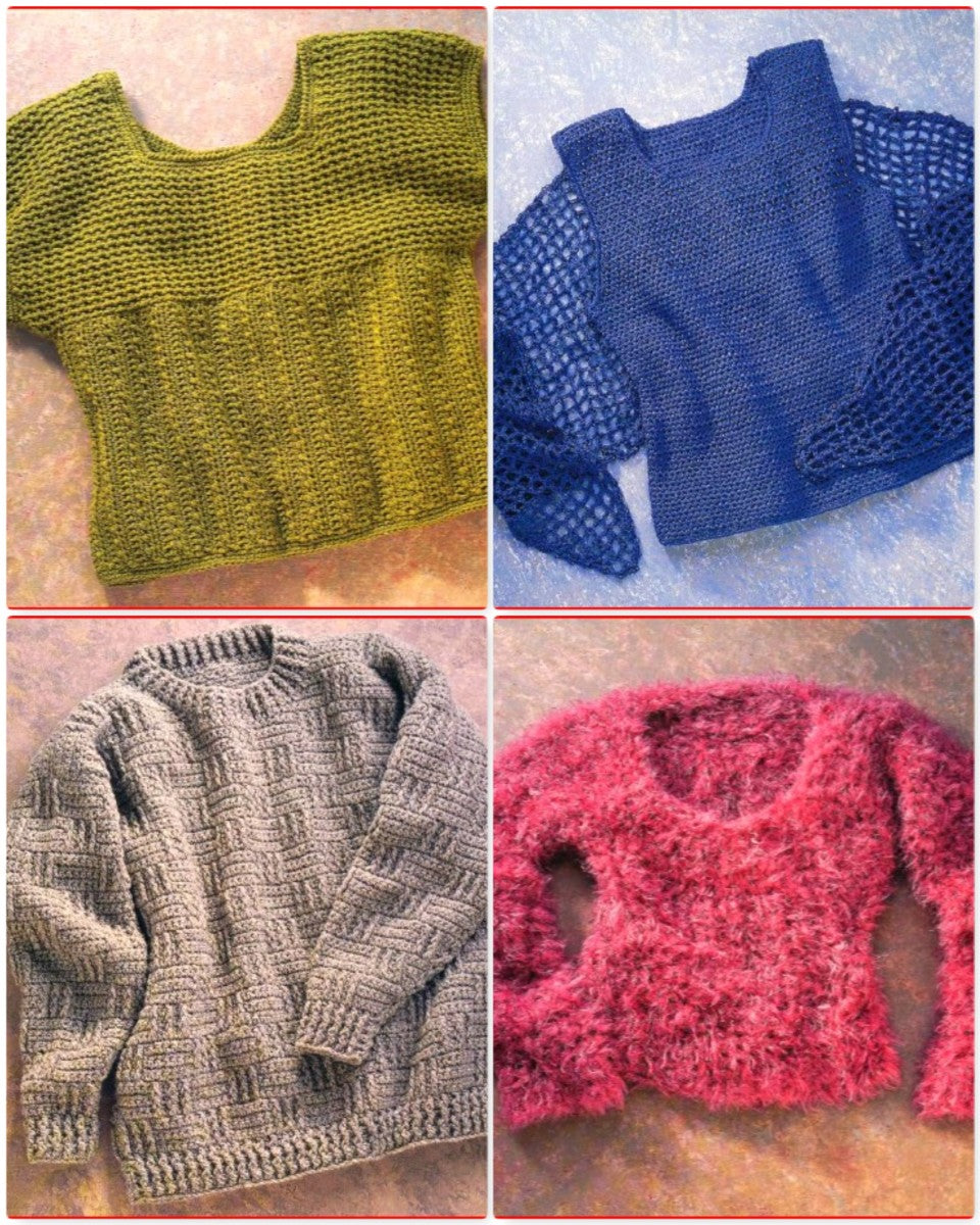 Crocheted Sweaters: Simple Stitches, Great Designs (2001)