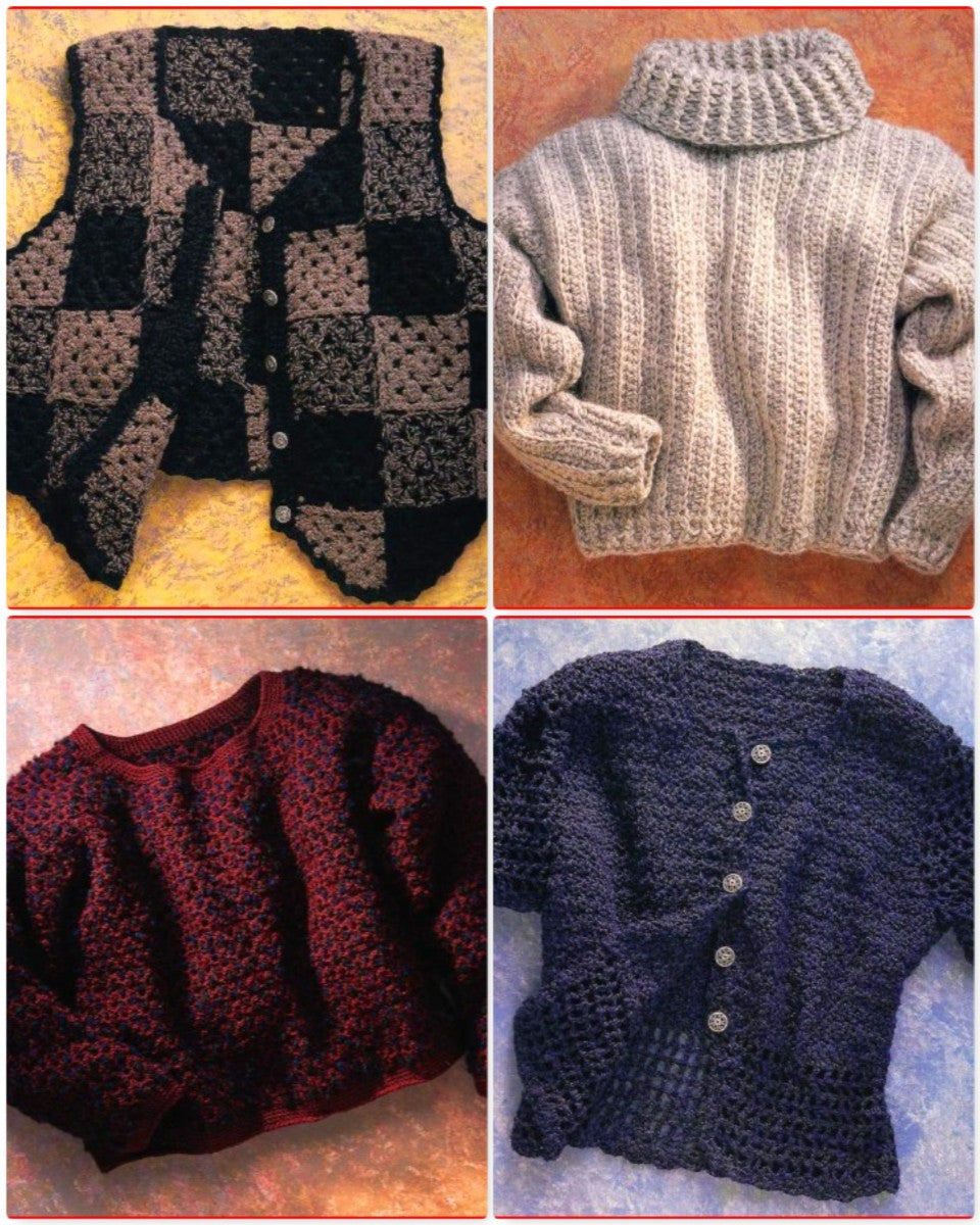 Crocheted Sweaters: Simple Stitches, Great Designs (2001)