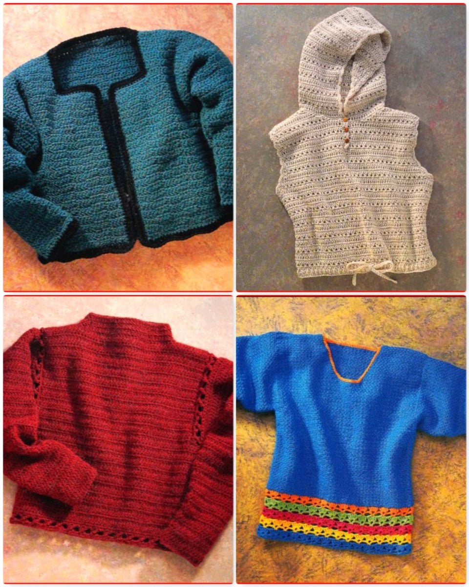 Crocheted Sweaters: Simple Stitches, Great Designs (2001)